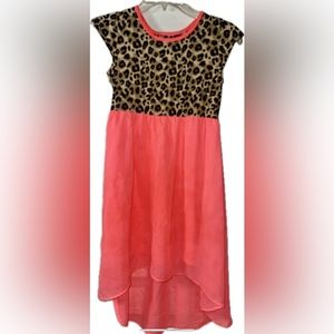 Girls leopard dress